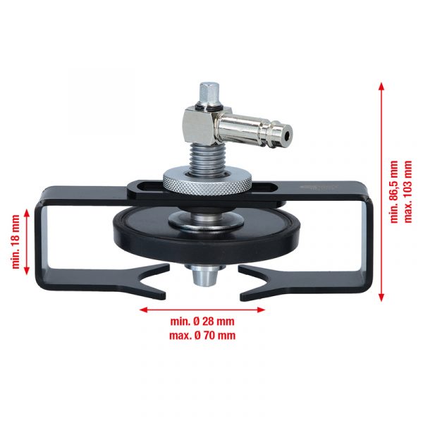 Adaptador de boquilla de purga universal, ajustables