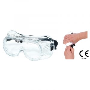 Gafas de protección flexibles, incoloras, EN 166