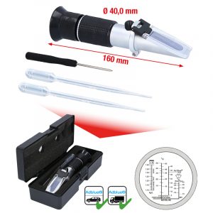 Refractómetro para AdBlue - Aparato de control óptico para líquido de baterías, anticongelante y aditivos de AdBlue