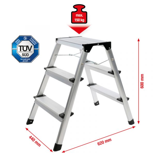 Escalera de mano de aluminio